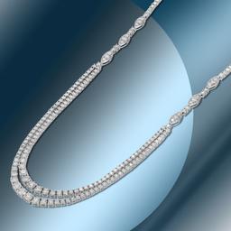 18K Gold 8.05cts Diamond Necklace