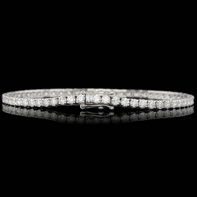 18k White Gold 5.30ct Diamond Bracelet