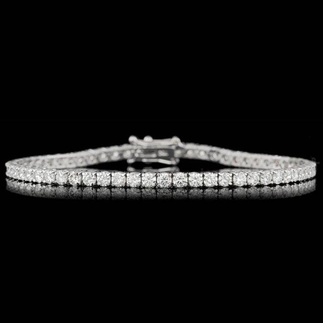 18k White Gold 5.30ct Diamond Bracelet