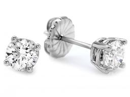 14k White Gold 1.20ct Diamond Earrings