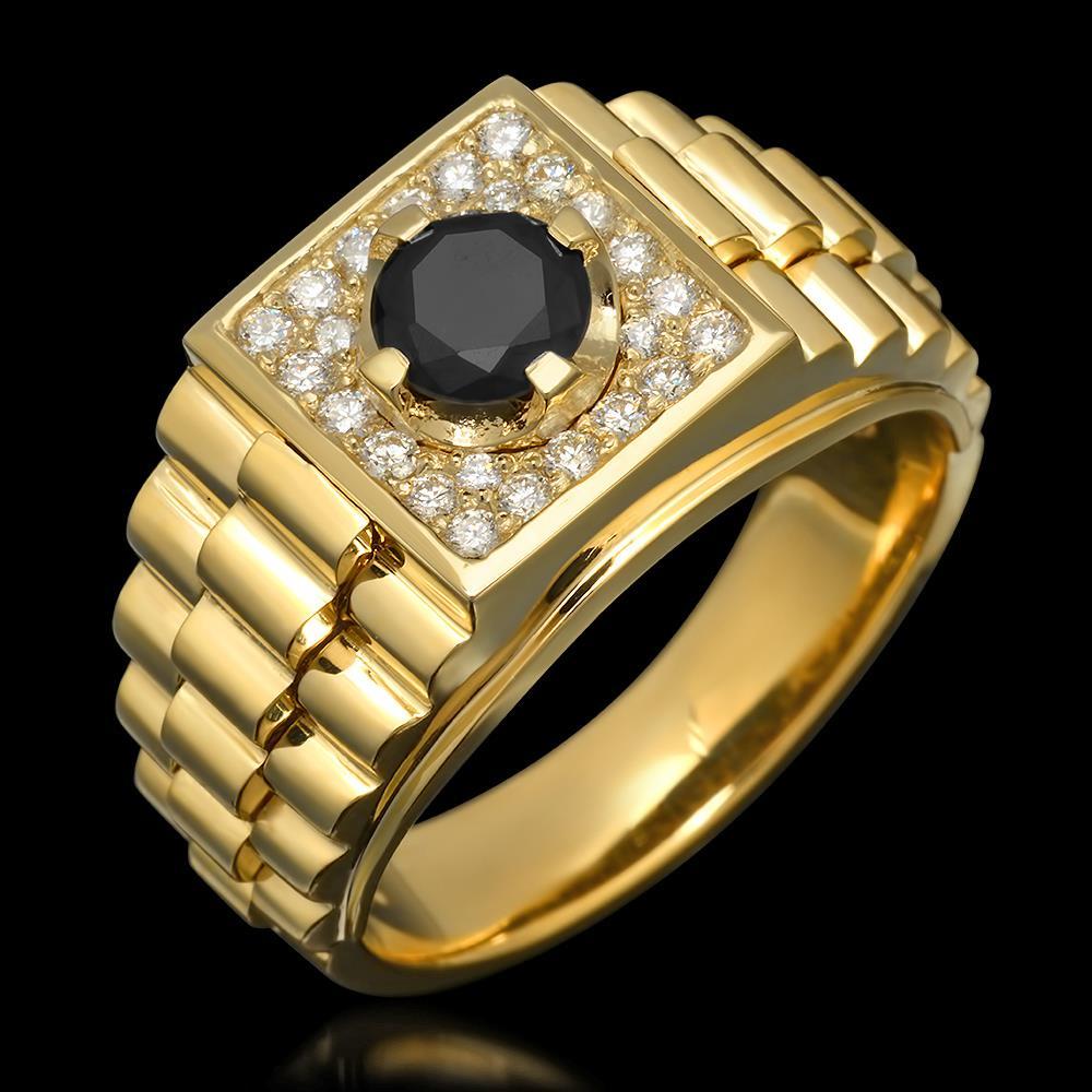 14k Yellow Gold 1.11ct Diamond Ring