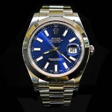 Rolex DateJust ll 41mm Blue Index Dial Men's Wristwatch