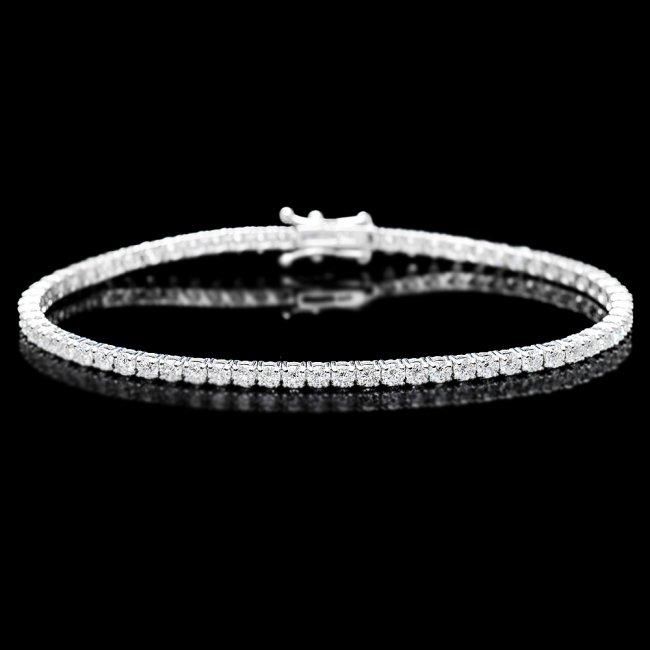 18k White Gold 4.50ct Diamond Bracelet