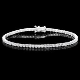 18k White Gold 4.50ct Diamond Bracelet