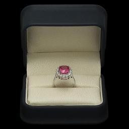 14K Gold 5.11ct Ruby 0.95ct Diamond Ring