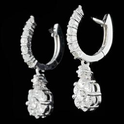 14k White Gold 2.00ct Diamond Earrings