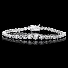 18k White Gold 4.50ct Diamond Bracelet