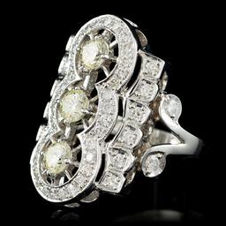 14k White Gold 2.7ct Diamond Ring