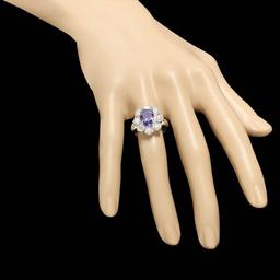 14k Gold 3.00ct Tanzanite 2.50ct Diamond Ring