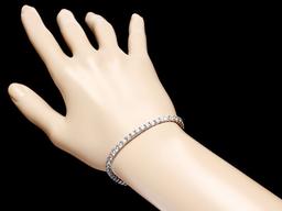 18k White Gold 8.00ct Diamond Bracelet