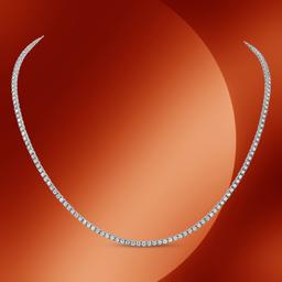 14K Gold 5.05cts Diamond Necklace