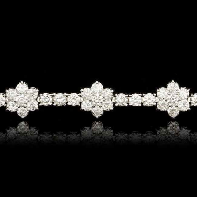 18k White Gold 6.80ct Diamond Bracelet