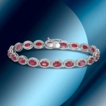 14K Gold 11.56cts Ruby & 2.08cts Diamond