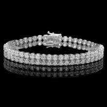 18k White Gold 10.80ct Diamond Bracelet