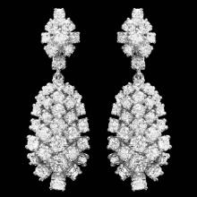 14k Gold 5.32ct Diamond Earrings