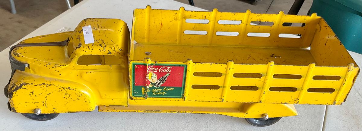 ANTIQUE COCA COLA TRUCK AND TRAILER