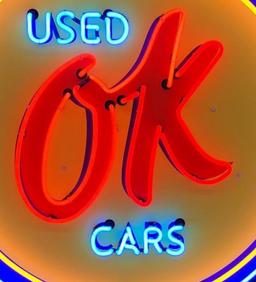 OK Used Car Neon Sign