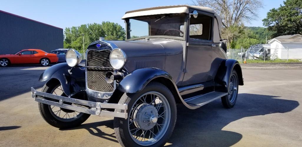 1928 Model A Sport Coupe, Selling No Reserve!