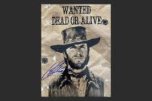 0 CLINT EASTWOOD SIGNED WANTED POSTER