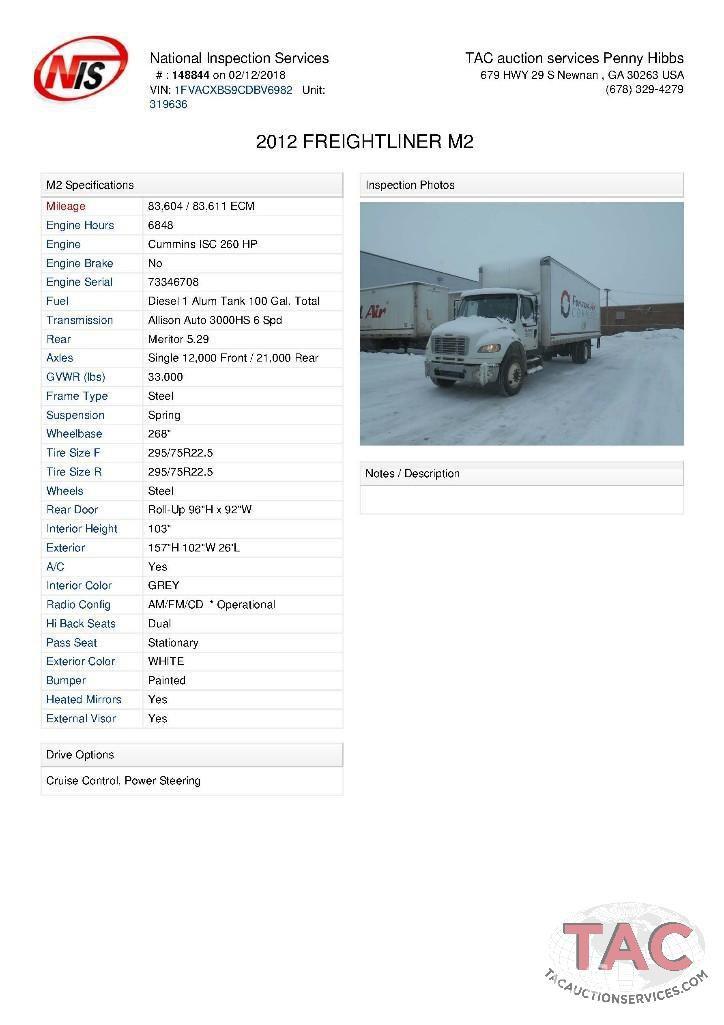 2012 Freightliner M2