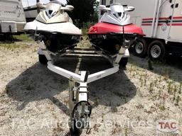 Two 2004 Sea-Doo/BRP GTX (4-Tec White/Gold and Wakeboard Edition Red/Silver)