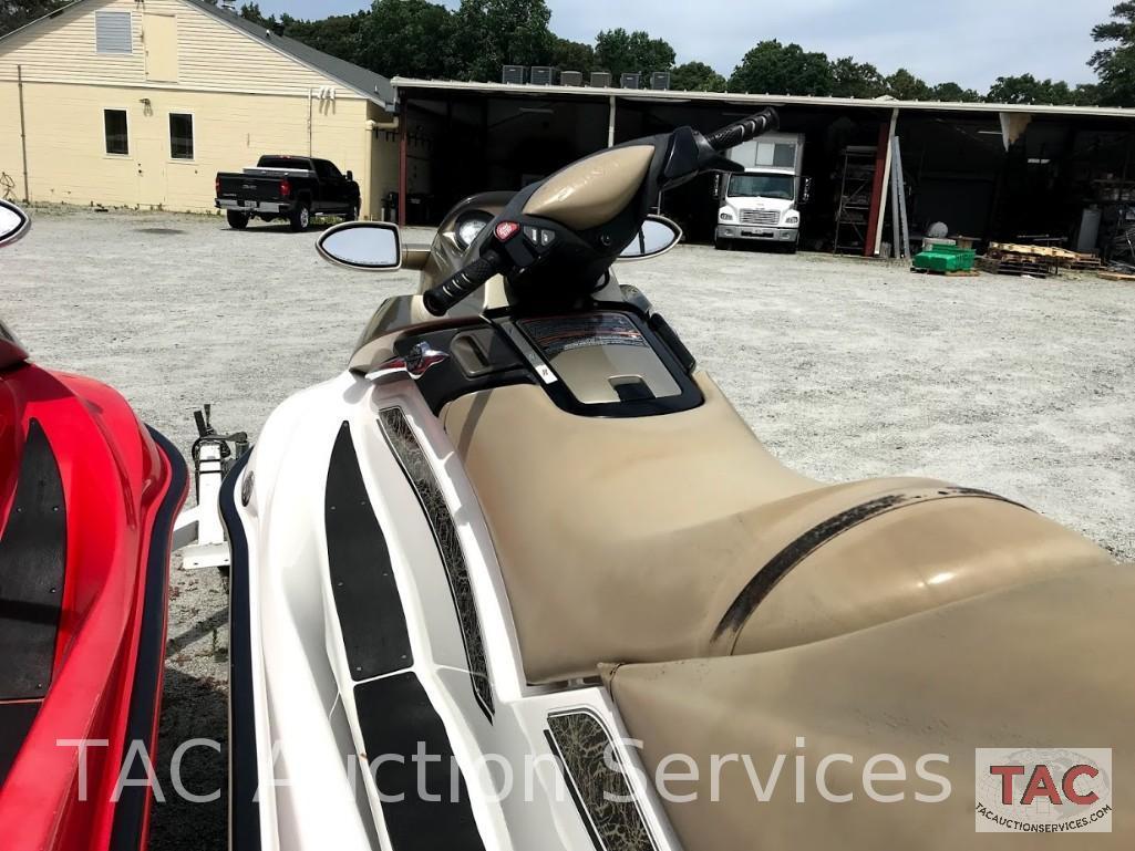 Two 2004 Sea-Doo/BRP GTX (4-Tec White/Gold and Wakeboard Edition Red/Silver)