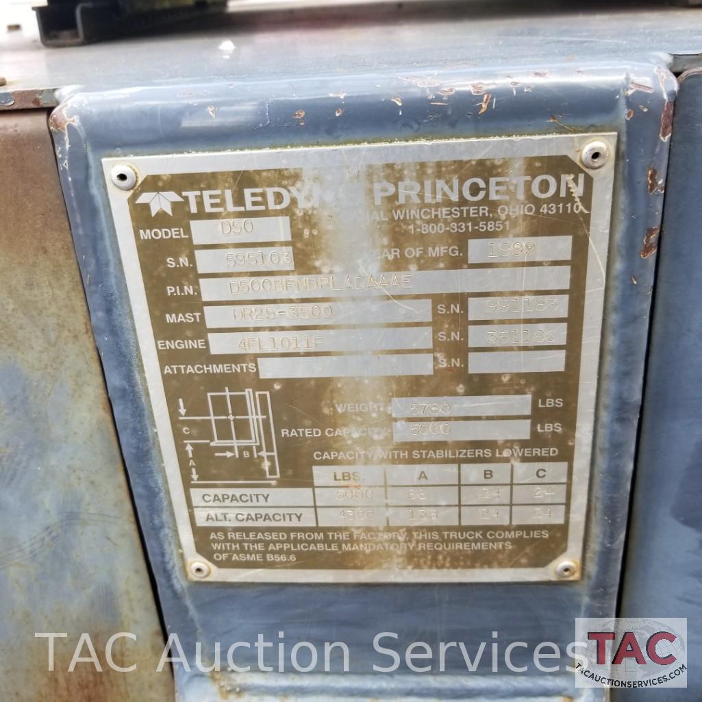 1999 Princeton D50 Piggyback Forklift