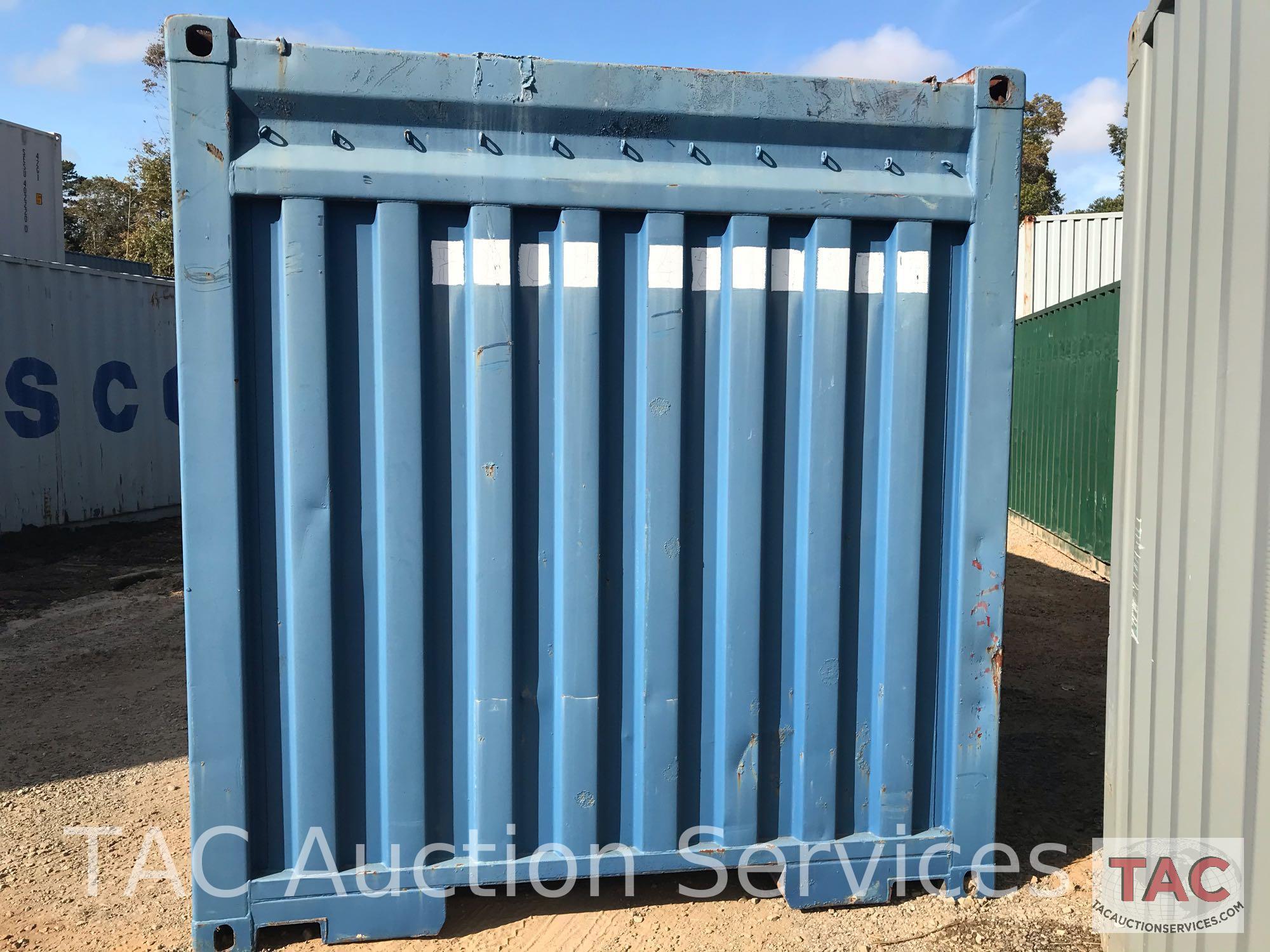 Open Top Intermodal Blue Cargo Shipping Container