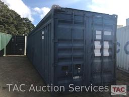 Open Top Intermodal Blue Cargo Shipping Container