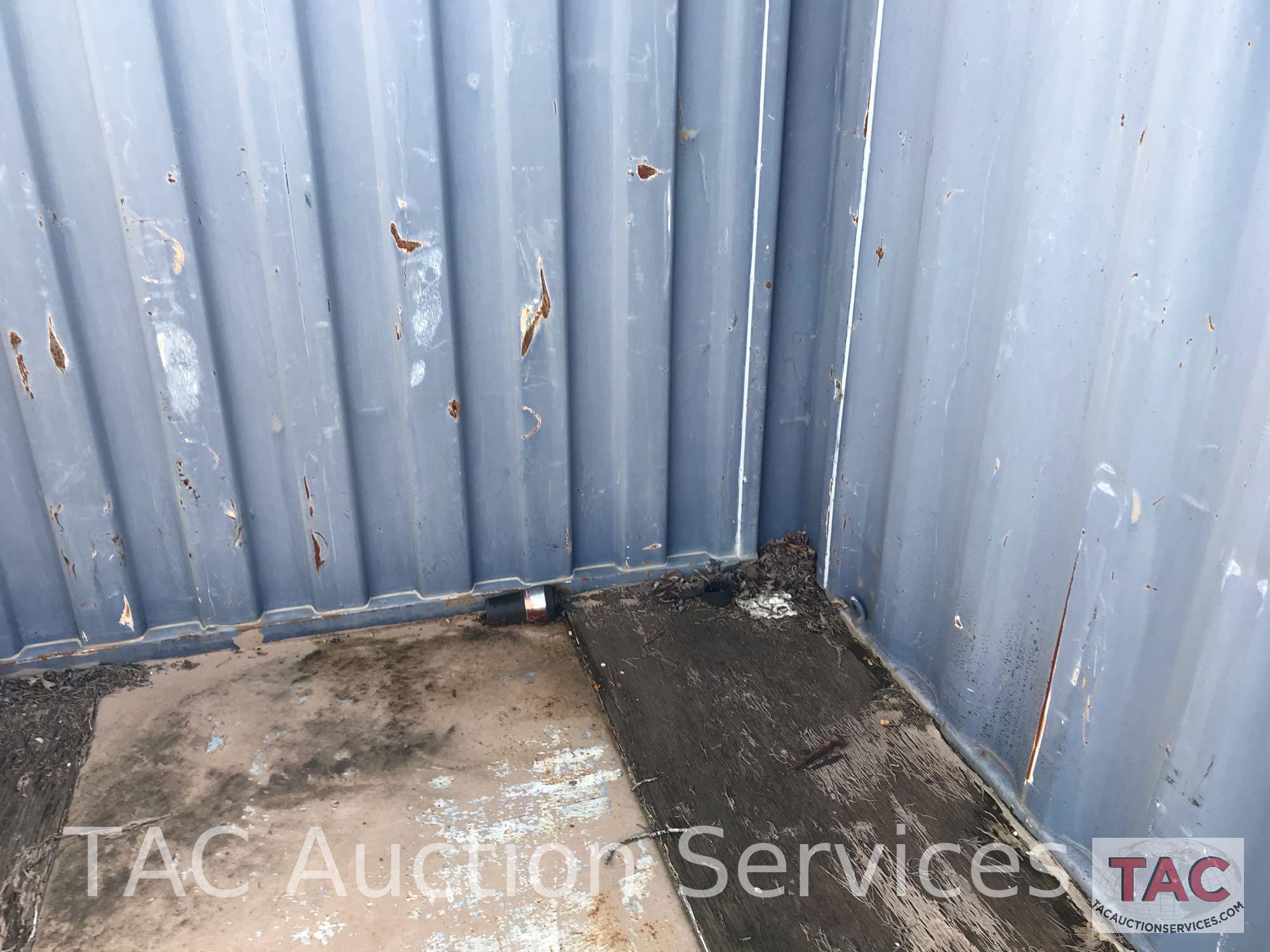 Open Top Intermodal Blue Cargo Shipping Container