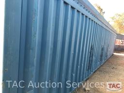 Open Top Intermodal Blue Cargo Shipping Container