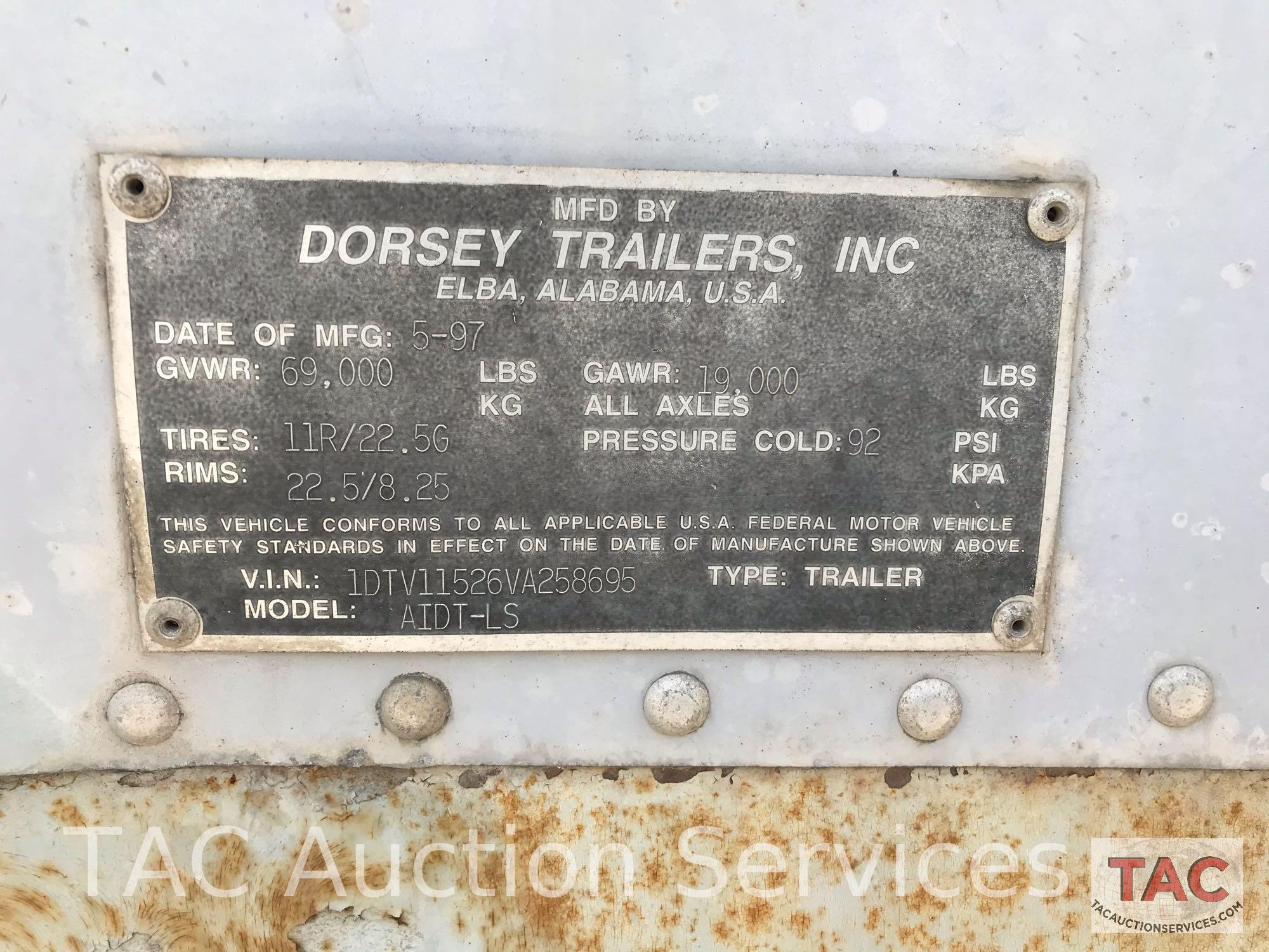 1997 Dorsey 53 Foot Dry Van Trailer