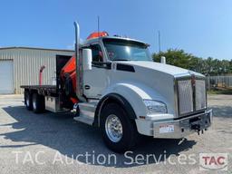 2016 Kenworth T880 Flatbed w/ Palfinger Crane