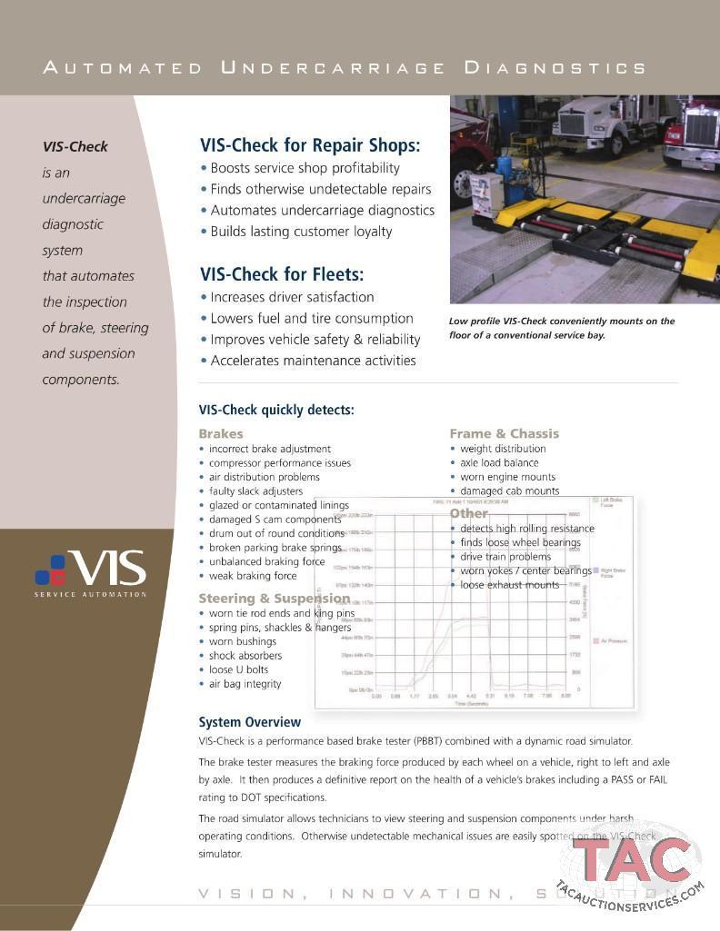 VIS-Check Undercarriage Diagnostic System And Computer Cabinet