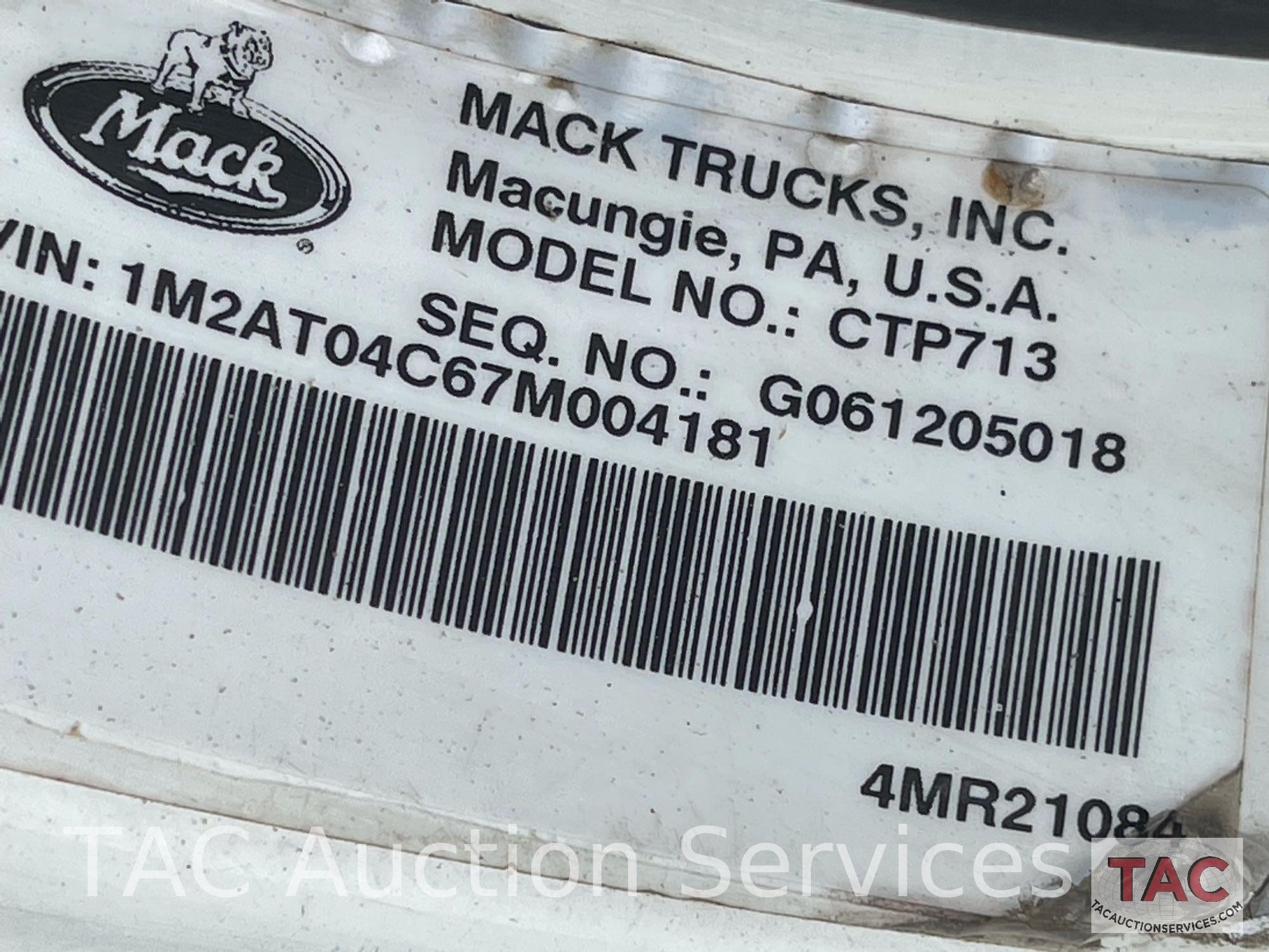 2007 Mack M7 Tri-Axle Dump Truck