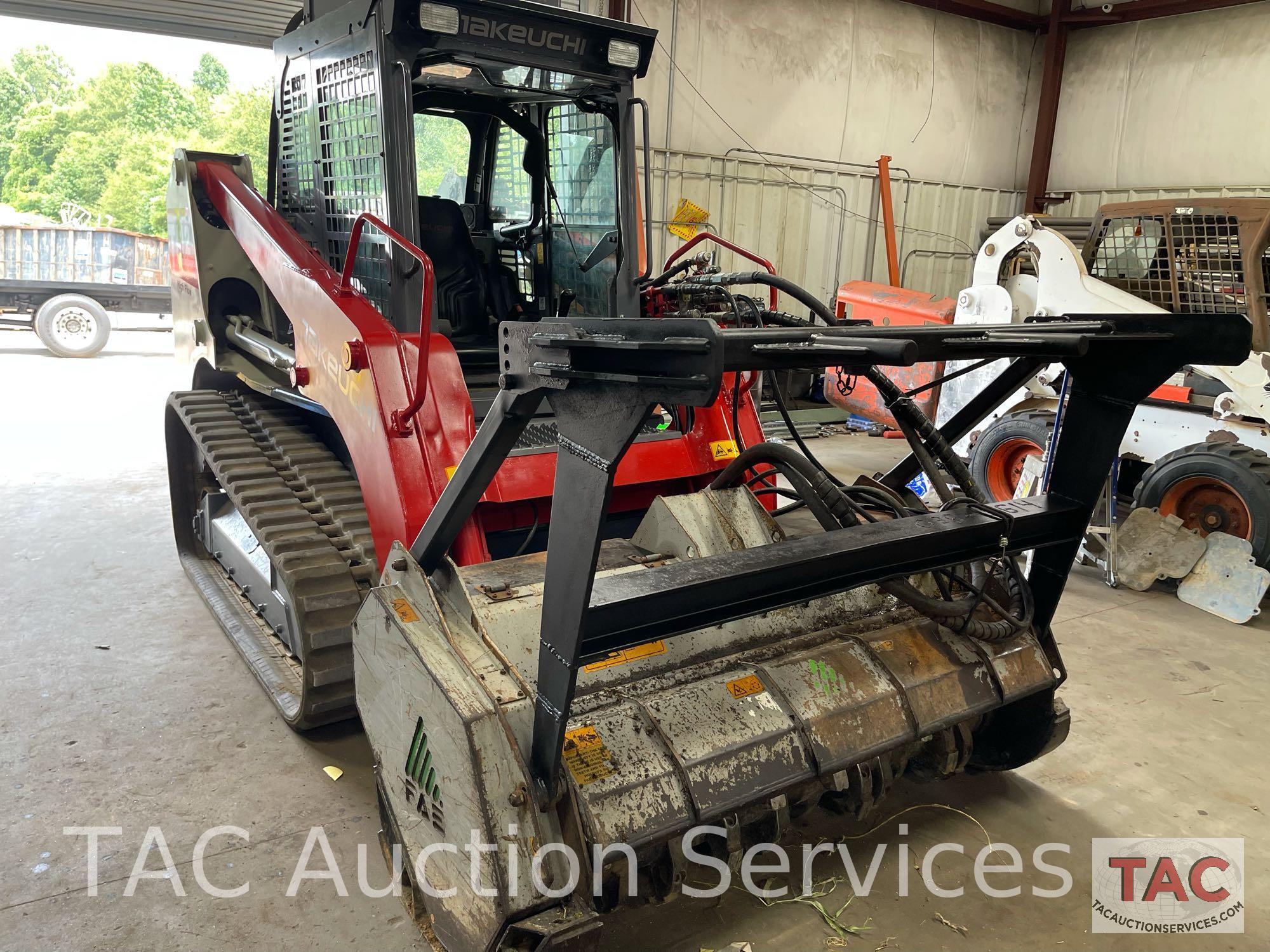 Takeuchi TL12 Skid Steer with Mulching Attachment