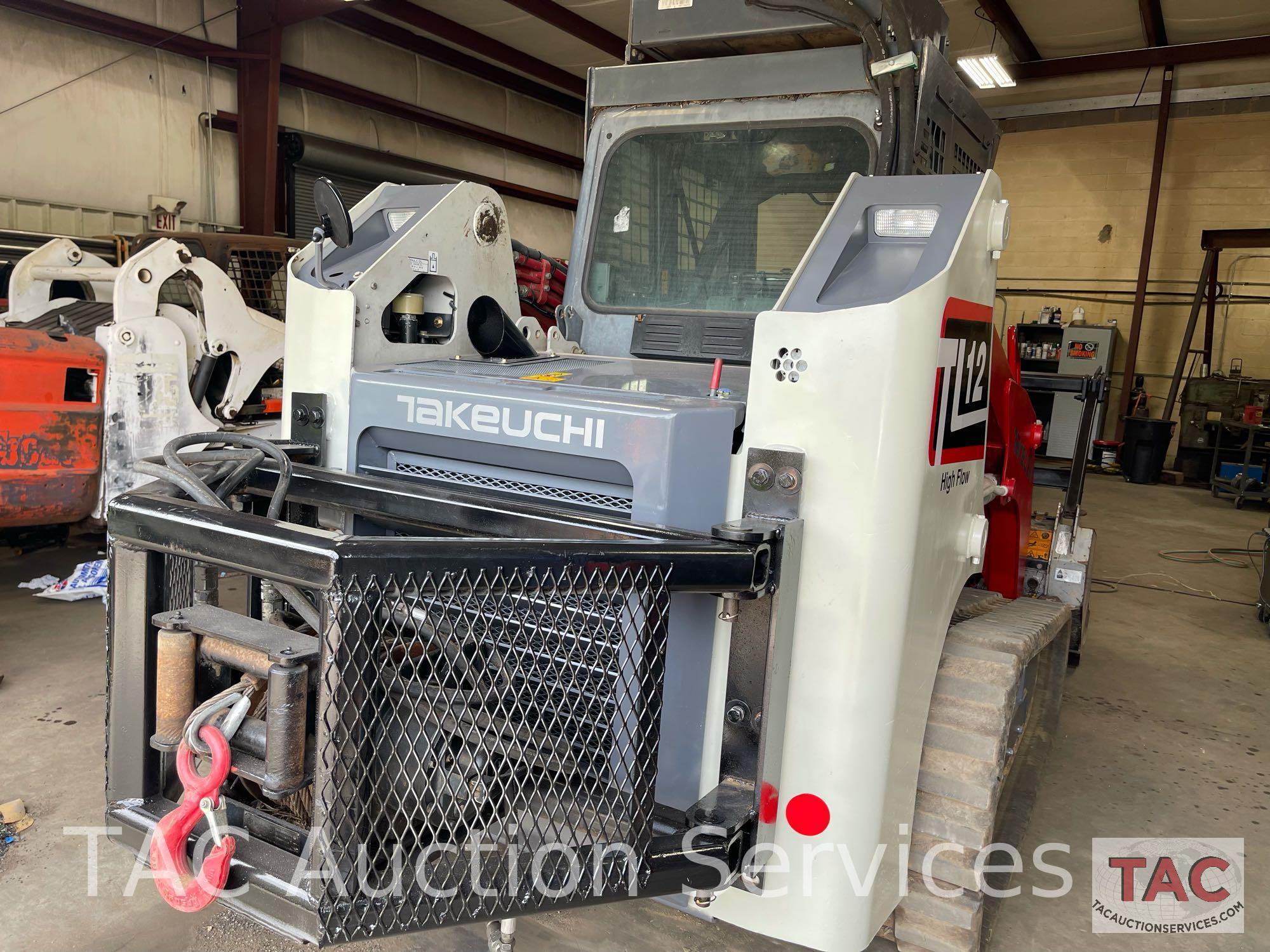 Takeuchi TL12 Skid Steer with Mulching Attachment