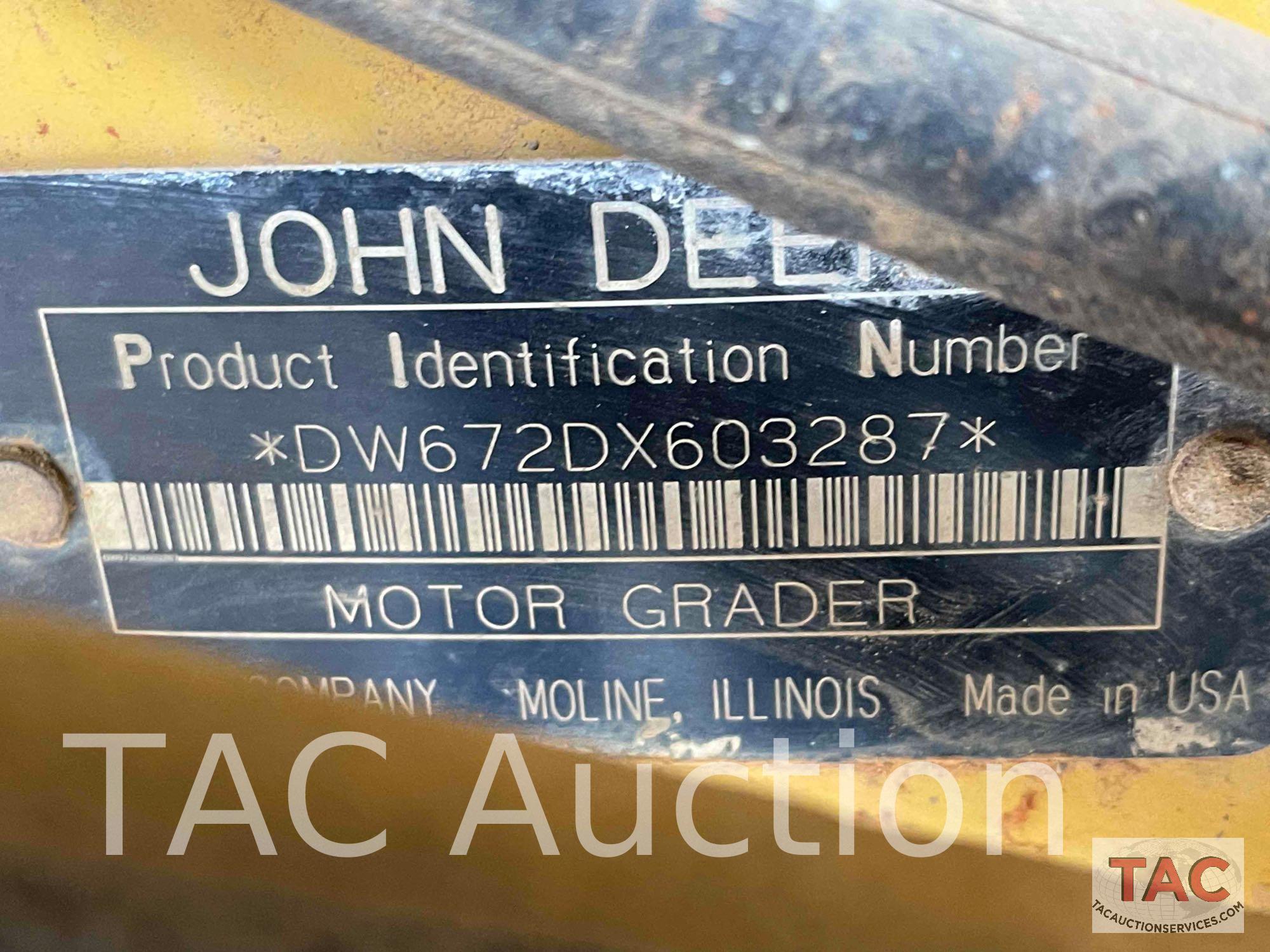 John Deere 672D Motor Grader