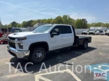 2021 Chevrolet 3500 HD 4x4 Crew Cab Flatbed Truck