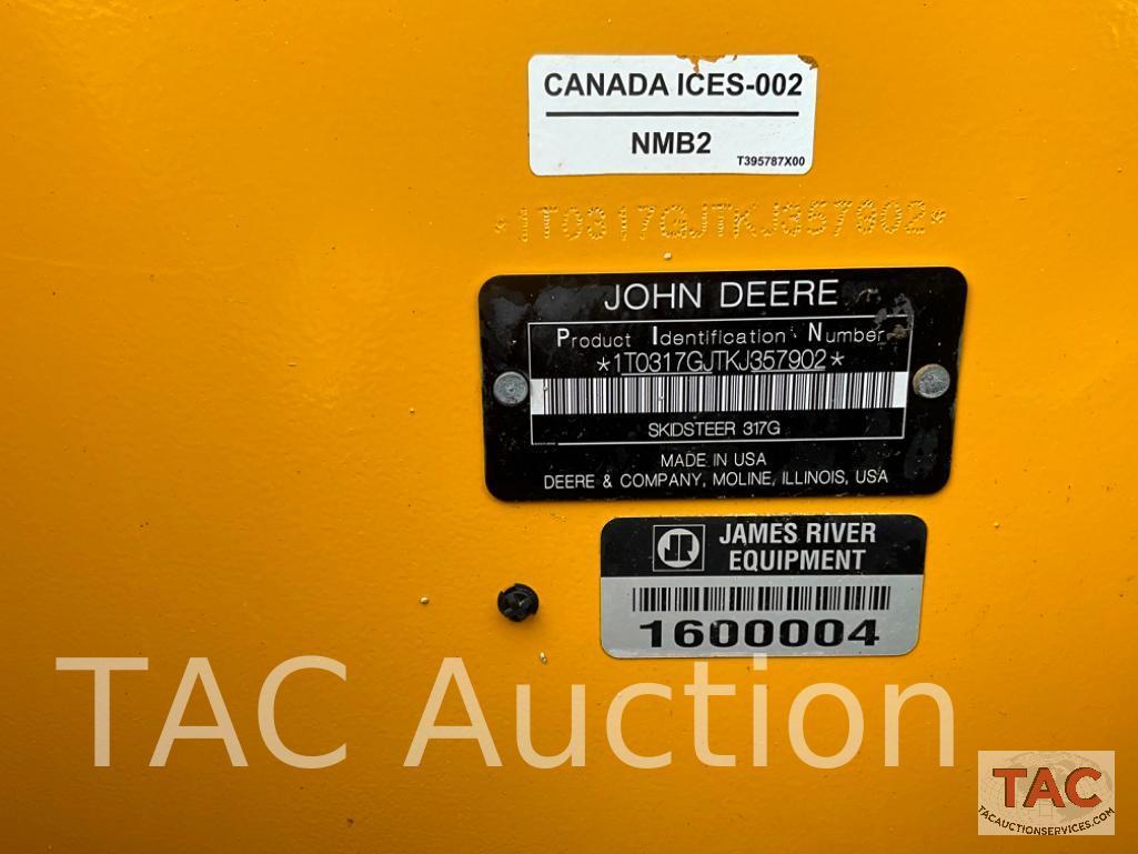 2019 John Deere 317G Track Loader