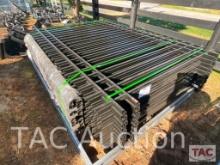 New Powder Coated Galvanized Steel Fencing