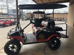 2003 Club Car Custom Harley Davidson Motif Golf Cart