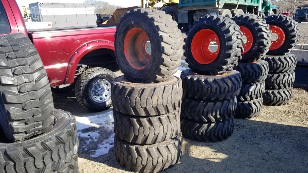 Titan HD skidsteer tires and rims