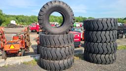 (4) 20.5-25 Loader Tires