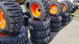 (4) Loadmax 12-16.5 Skidsteer Tires and rims