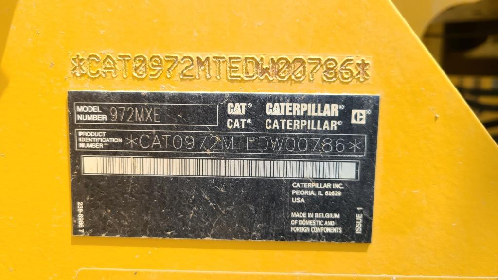 2016 Cat 972mxe Wheel Loader