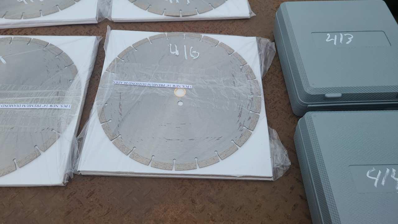 (3) 14 inch diamond blades