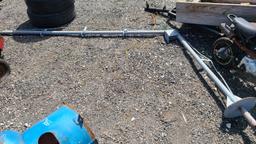 Swivel boom pole