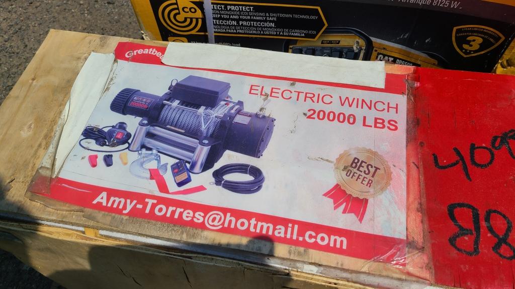 New 20000 Lb Electric Winch