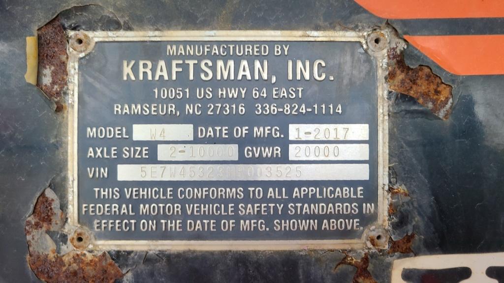 2017 Kraftsman 4 Place Car Trailer